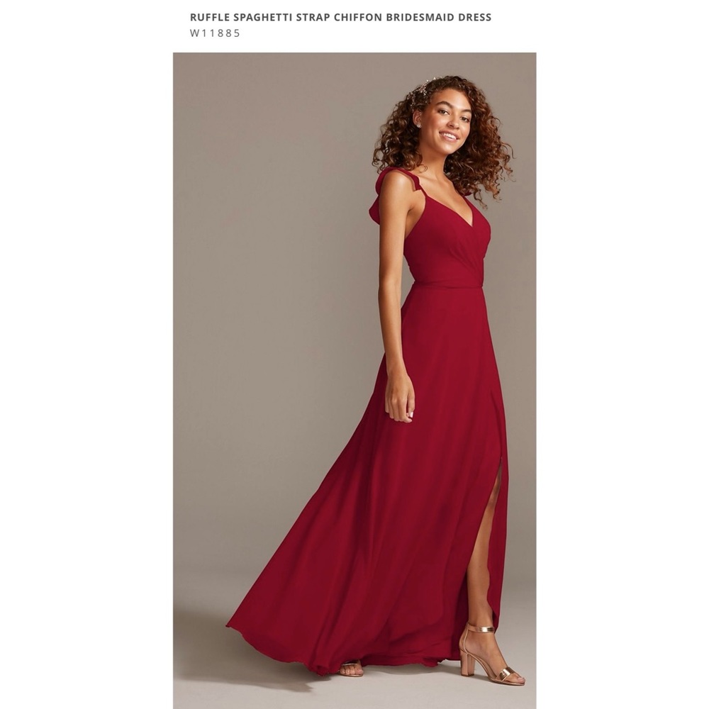 David’s Bridal - Bridesmaid Dress - Color: Apple (Size 6)